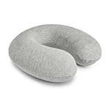 Amazon Basics Cuscino per il collo, in memory foam, 1 unità, Semicircolare, Grigio