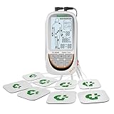 TESMED TE-880R Plus elettrostimolatore Muscolare Ricaricabile, EMS, TENS, Massaggio: 73 programmi di Cui 2 Personalizzabili - Funziona con 8 elettrodi