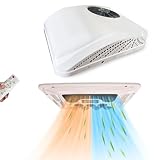Bailigo Condizionatore da Soffitto 12V Silenzioso per Camper, Camion, Rimorchio, Barca, Trattore con Riscaldamento, Raffreddamento/riscaldamento rapido, 4000 BTU, 12V, 750W, ABS, Montaggio sul tetto