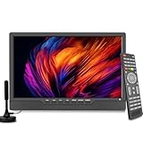 KCR 14 pollici LED HD TV, piccolo televisore con ingresso HDMI, sintonizzatore digitale integrato/HDMI/USB/DC-12IN per camera da letto, cucina, camper - Include telecomando