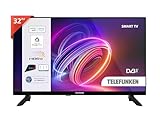 TELEFUNKEN 2025 Smart TV 32' HD Ready TE32750B45I2DZ, TV LED 32 Pollici, Compatibile con Alexa e Google Assistant, DVB-I, Digitale DVB-T2, Dolby Vision HDR10, Dolby Audio