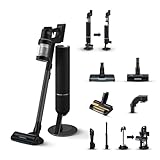 Samsung Scopa Elettrica Ricaricabile VS90F40DEK/WA BESPOKE Jet Ultra complete extra, Aspirapolvere Senza Filo, Clean Station, Potenza 400W, Fino a 160 Min di Autonomia, Satin Black