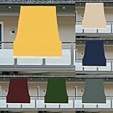 Luga TENDA DA SOLE CON ANELLI RESISTENTE ESTERNI BALCONE VERANDA GIARDINO 2022 (300X300, GIALLO)