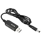 PATIKIL 6W USB Step Up Tensione Convertitore, DC 5V a DC 12V Alimentazione Fornitura Adattatore Jack 5.5x2.5mm Cavo per Router LED Lampada Altoparlanti