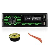 Autoradio Bluetooth Vivavoce Microfono Incorporato Stereo Da Auto Universale 1 DIN Supporto Lettore Multimediale MP3 Per Auto USB/TF/SD/AUX con 5 Luci Colorate
