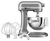 KitchenAid HEAVY DUTY - PLANETARIA CON CIOTOLA SOLLEVABILE DA 5,2 L - ARGENTO PLACCATO 5KSM55SXXECU