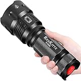 REHKITTZ Torcia LED 3300 Lumen Ultra Potente Regolabile Zoomable Torcia, per Attività Esterne o Fai Da Te.
