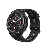 Amazfit T-Rex Pro Smartwatch Orologio Intelligente, Impermeabile 10 ATM, 100 Modalità Sportive, GPS, SpO2, Cardiofrequenzimetro, Monitor del Sonno, Contapassi, AMOLED da 1,3', Uomo, Donna, Nero