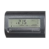 Finder Cronotermostato Digitale Touch da Parete Tipo 1C.71. Regolazione su 3 livelli di temperatura. Aggiornamento automatico dell'ora legale. Colore Nero