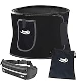 InnoTi Fascia Addominale Dimagrante Uomo e Donna in Neoprene - Cintura Dimagrante per Palestra, Fitness e Sport - Cintura Snellente Pancia ed Effetto Sauna - Fascia Lombare per Sudare (M Nero)