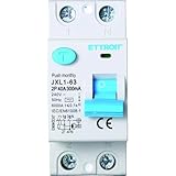 IXTRIMA Interruttore Differenziale Puro 2P 40A 300mA 220V-6KA 300mA per Guida DIN - 2 Moduli DIN - Protezione Circuiti e Sicurezza Impianti