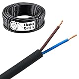 ELETTROCAVI K - CAVO ELETTRICO H07RN-F 2x6 mm² IN GOMMA NEOPRENE SUPER FLESSIBILE USO INTERNO/ESTERNO BIPOLARE 2 POLI CPR 0,6/1 kV IEMMEQU PROFESSIONALE MADE IN ITALY 10 METRI