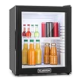 Klarstein Mini Frigo da Camera, Frigo Portatile da Camera, Frigorifero Piccolo da Ufficio, Mini Frigo Bar da Camera con LED, Ripiani Rimovibili, Mini Frigo Portatile Campeggio e Skin Care 12-18°C, 32L