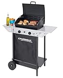 Campingaz Xpert - Barbecue a gas, 100 l, con due bruciatori compatti, potenza 7,1 kW, griglia a griglia, 2 comodini ausiliari e carrello in acciaio