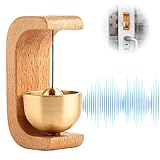 Campanello magnetico in legno di faggio, campanello di benvenuto per porte di casa, ingresso, piccolo campanello per la decorazione di interni ed esterni