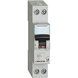Bticino SFC881C6 Interruttore Magnetotermico Modulare BTDIN-RS, per il Comando, la Protezione Contro i Cortocircuiti e Sovraccarichi ed il Sezionamento di Circuiti Elettrici, 1 Modulo DIN
