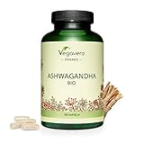 ASHWAGANDHA BIO Vegavero® | Senza Additivi | 180 capsule | Ashwaganda Withania Somnifera della Medicina Ayurveda | Vegan