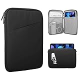 TiMOVO 9-11' Custodia per Tablet, Compatibile con iPad 11' A16 2025, iPad 10,9'/10,2'| Air 11', Galaxy Tab A9+ / A11 Plus 11', Borsa Protettiva con Tasche, Nero