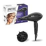 Imetec Salon Expert P11 2300 Asciugacapelli, Motore Professionale, 2100 W, Griglia in Ceramica e Tormalina, 8 Combinazioni Aria Temperatura, Colpo Aria Fredda