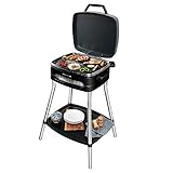 Cecotec Barbecue Elettrico PerfectCountry BBQ. 2000W, Pannello frangivento, Piastra in Alluminio fuso, Coperchio Ribaltabile, Superficie Mista e Piastra