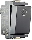 Vimar 0R16080 IDEA Pulsante singolo 1P No 10A 250 V, Generico, dimensioni 2,48 x 5.01 x 3,61 cm, grigio