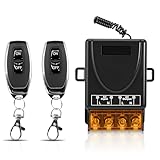 Interruttore telecomando radio AC 220 V 230 V 30 A relè ricevitore con 2 trasmettitori, controllo radio RF per luce, pompa dell'acqua, elettrodomestici, irrigazione agricola e dispositivi elettrici