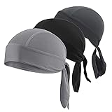 Asciugatura Rapida e Traspirante Bici Bandana Ciclismo Estivo Bici Casco Berretto Traspirante Protezione Solare Ciclismo Cappellino Per Il Sudore e Il Ciclismo,Regolabile,Indossabile Sotto Il Casco
