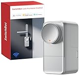 SwitchBot Serratura Intelligente WiFi Pro con Batteria Ricaricabile, Matter Over WiFi, Serratura Elettronica, Installazione Rapida su Serrature Esistenti, Compatibile con Apple Home, Alexa, Google