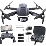 Drone GPS con Fotocamera 4K HD, 90 min Volo (3 Batterie), 1000m Lunga Portata, Ritorno Auto, Auto Follow, Motore Brushless, 5G FPV – Quadricottero per Principianti NAFYRE N11 PRO