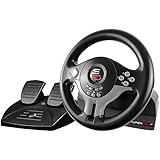 Subsonic Superdrive SV200 , Volante con pedali, Per PS4, XBOX ONE, PC, Switch e PS3, Non compatibile con PS5, Nero