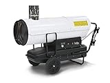 TROTEC Termoventilatore a olio IDE 80 – potenza termica 80 kW – volume d'aria del cannone riscaldante 2000 m³/h – riscaldatore diesel