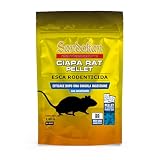 Sandokan, Ciapa Rat Pellet Veleno per Topi 140g in Bustine da 20g, Esca Topicida Secca a Base di Cereali, Ratticida Croccante Efficace Subito per Interni ed Esterni, Made in Italy