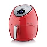 Ariete 4618 Airy Fryer XXL- Friggitrice ad Aria - Frigge 2,5 kg di Patatine Fritte - 7 Litri - Cottura Senza Olio e Grassi - 1800 Watt - Rosso