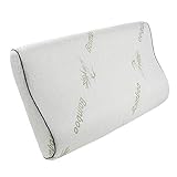 Cuscino Per Cervicale In Memory Foam Cuscino Cervicale Con Federa Naturale Guanciale Letto Con Federa Naturale Ergonomico A Supporto Di Dolori Al Collo E Cervicali Federa In Bamboo Lavabile Antiacaro