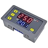 iHaospace Timer Relay DC 12V 10A Programmable Digital Time Cycle Delay Switch Module 1500W 220V 110V ON-Off Control 0-999 Second Min Hour LED Display