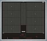 Siemens EX645LYC1E IQ 700 Piano cottura a induzione (autosufficiente), larghezza 60 cm, varioInduktion Plus scelta di spazio, Power Move Plus livelli di potenza preimpostati, powerBoost cottura più