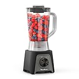 Moulinex Blendeo+, Frullatore da 1.5L con Lame Zelkrom e Smart Lock, Potenza di 450W, con 2 Velocità, Raffreddamento ad Aria, LM2C08F0