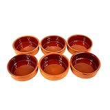 technic24, 6 pentole in terracotta Güvec, ideali per piatti caldi e sformati, pirofile in terracotta