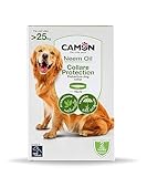 CAMON | Collare Protettivo per Cani con Olio di Neem e Geraniolo, Lunghezza 75cm, Resistente all'Acqua
