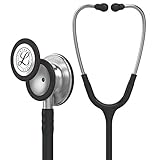 3M Littmann Stetoscopio per il monitoraggio Classic III, tubo auricolare nero, 69 cm, 5620