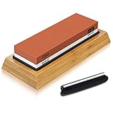 SHAN ZU Pietra Affilacoltelli, 1000/6000 Grana Giapponese Pietra per Affilare Coltelli, 2-in-1 Pietra Affilatura Professionale con Guida Angolare & Supporto in Silicone Antiscivolo