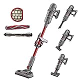 FEVORCS Aspirapolvere senza Fili Potente 400W 29000 Pa, Aspirapolvere Portatile 4 in 1, Regolazione Automatica della Potenza di Aspirazione, Batteria Estraibile, per Pavimenti Duri e Tappeti M10 Pro