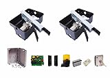 Dieffematic Kit Automazione Cancello Battente Interrato FAAC GENIUS ROLLER - Motori 230V 500Kg per Anta, Completo con Cassette Autoportanti