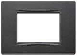 Vimar 20653.15 Eikon Placca Classic 3 Moduli antracite matt