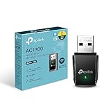 Tp-Link Archer T3U Adattatore Usb Scheda Di Rete, Wireless Dual-Band 1300 Mbps, ‎Porta Usb 3.0, Installazione Semplice, Wpa3, Windows 11/10/8.1/8/7, Mac OS 10.15 e versioni precedenti, Nero