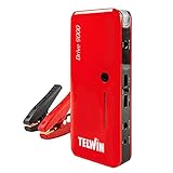 Telwin Drive 9000 Avviatore Compatto al Litio 12V & Power Bank, Rosso