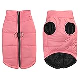 FEimaX Cappotto per Cani Impermeabile Caldo Giacca Cane Invernale Cappottino Cucciolo Vestiti Antivento Inverno per Cani di Taglia Piccola Media e Grande