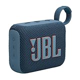 JBL GO 4 Speaker Bluetooth Portatile, Altoparlante Wireless con Design Compatto, Waterproof e Resistenza alla Polvere IP67, fino a 7 h di Autonomia, USB, Compatibile con App JBL Portable, Blu