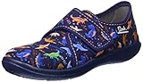 Beck Pantofole da bambino dinosauro, Blu scuro, 27 EU