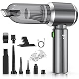 NVKHG Aspirabriciole Senza Fili, 26000Pa Aspirapolvere Auto Portatile, Aspiratore e Soffiatore con Motore Brushless, Mini Aspirapolvere Potente per Auto Casa Ufficio Peli di Domestici